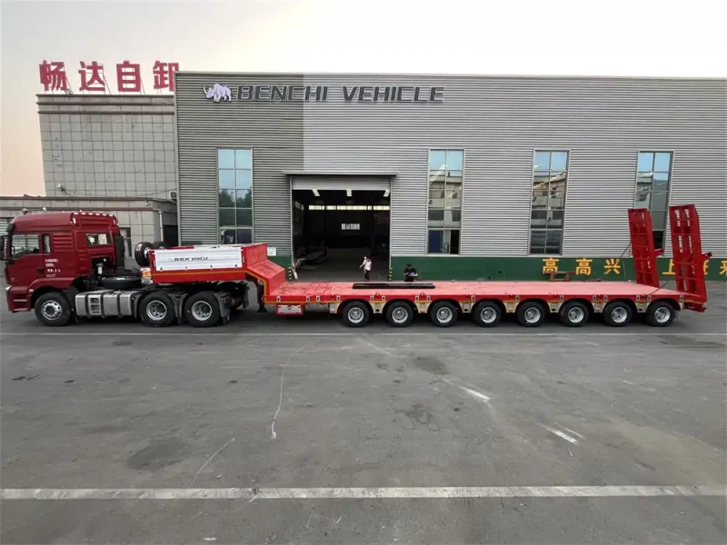 8 Axle Extendable Lowbed Trailer
