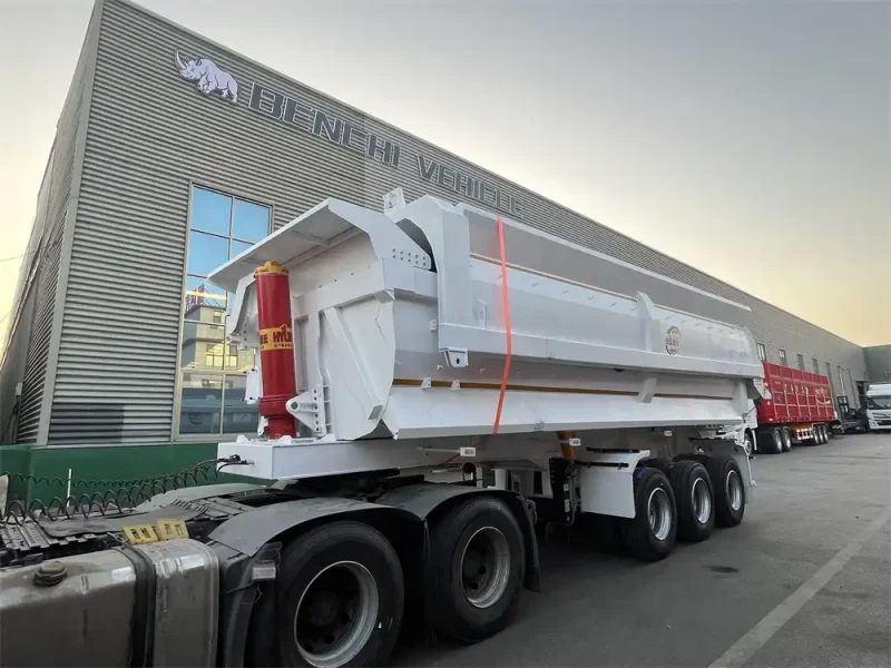 Tri Axle End Dump Trailer will be sent to Senegal