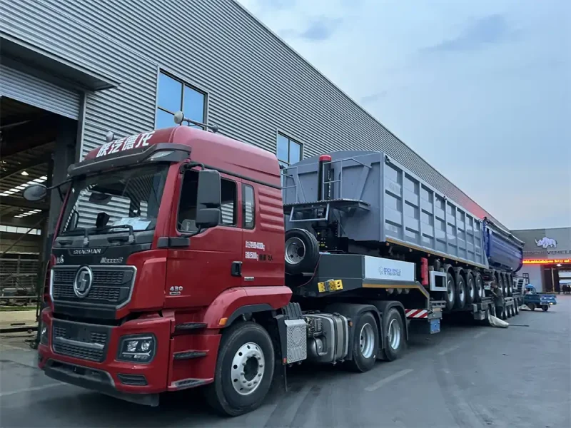 Two 4-Axle Tipper Trailers to Be Exported to Kazakhstan